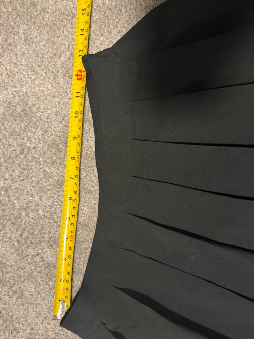 Lazy Oaf Black Pleated Tennis Skater Mini Skirt Size Medium Goth Y2K - Picture 5 of 6